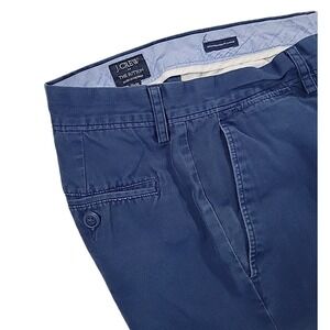 J. Crew The Sutton Summerweight Chino Pants Men's 31X28  BLUE Flat Front‎